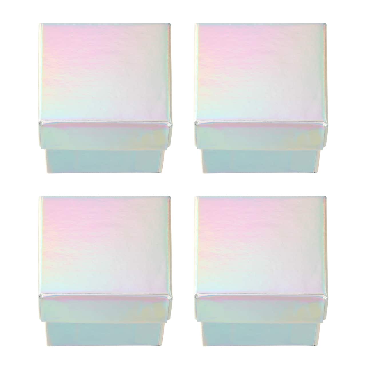 Holographic Ring Boxes, 4ct. by Bead Landing™